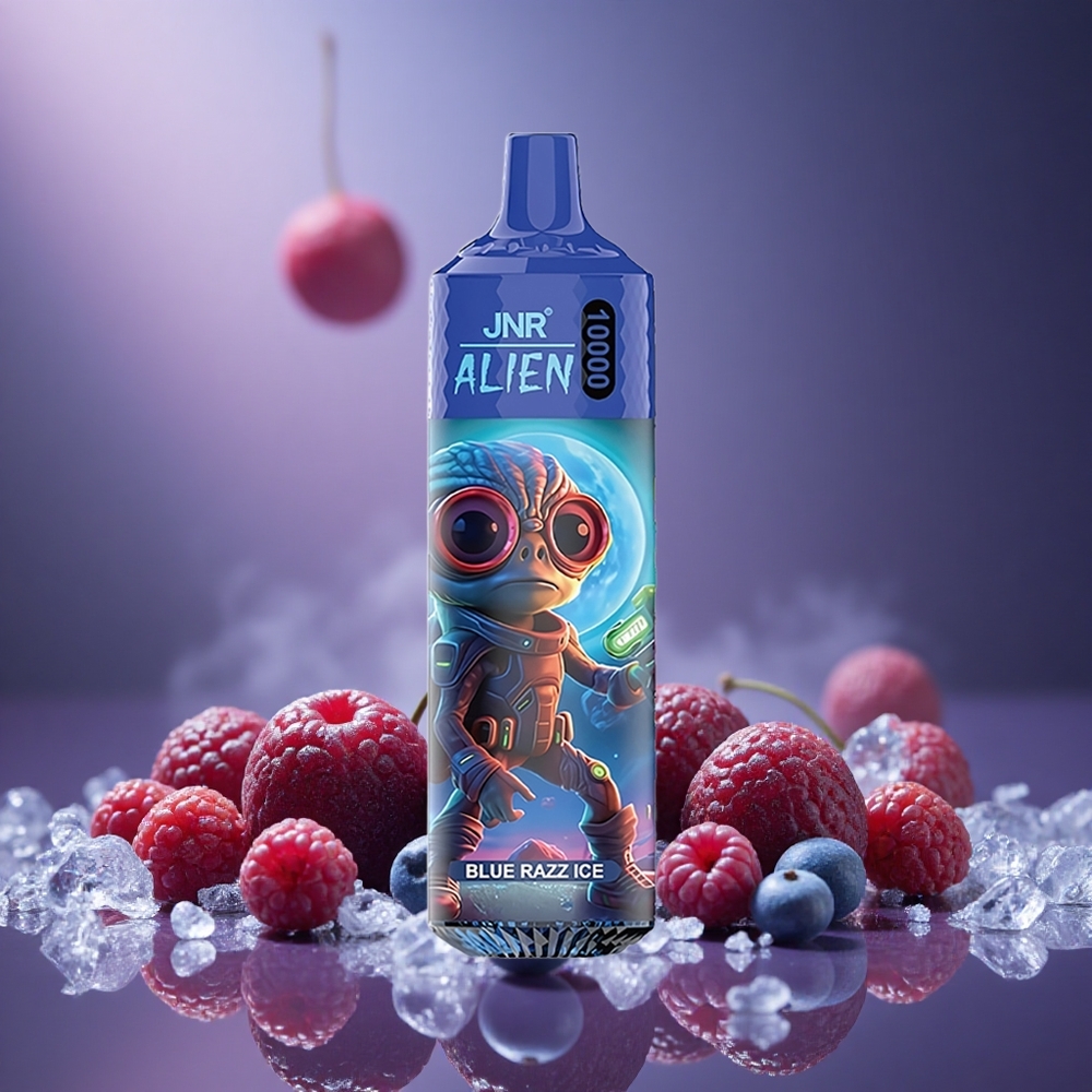 Blau-Razz-Eis JNR Alien 10000 Züge Österreich Großhandel 850mAh Typ-C Schnellladung