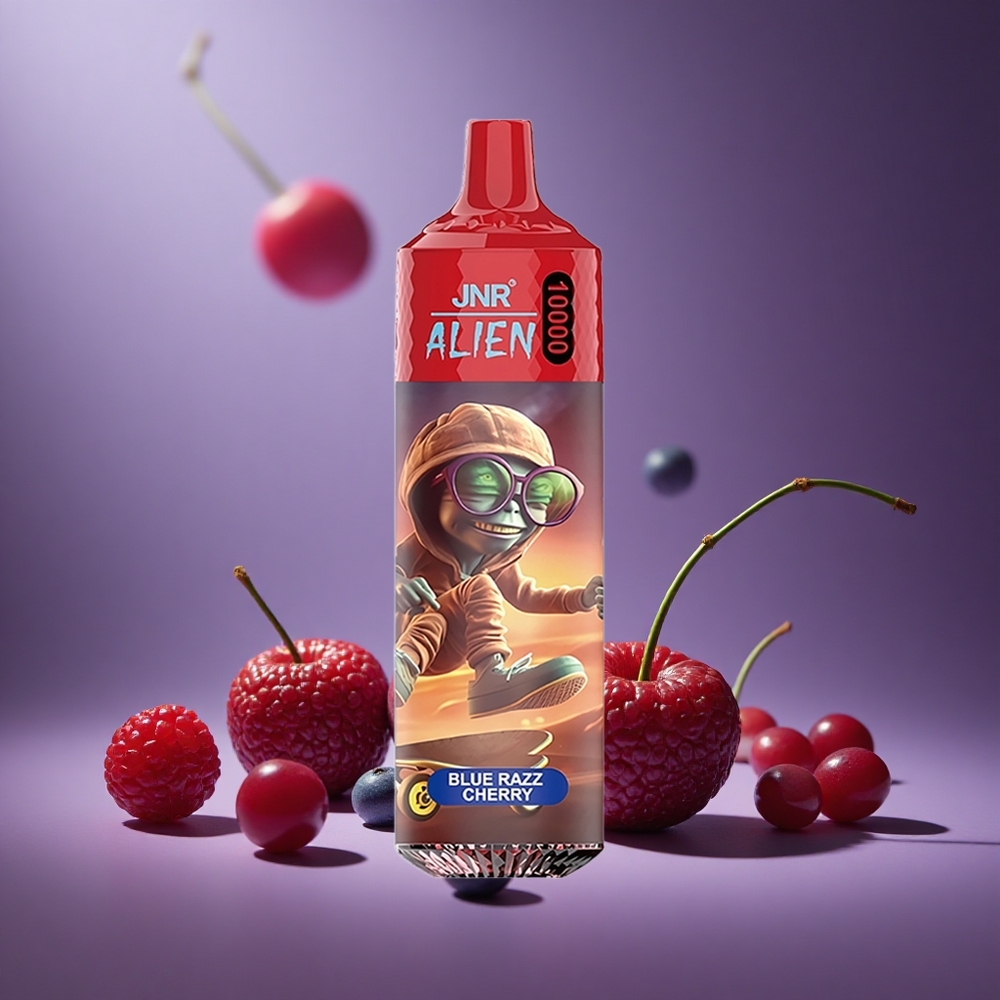 Blaue Himbeere-Kirsche JNR Alien 10000 Züge Österreich Großhandel 850mAh Typ-C
