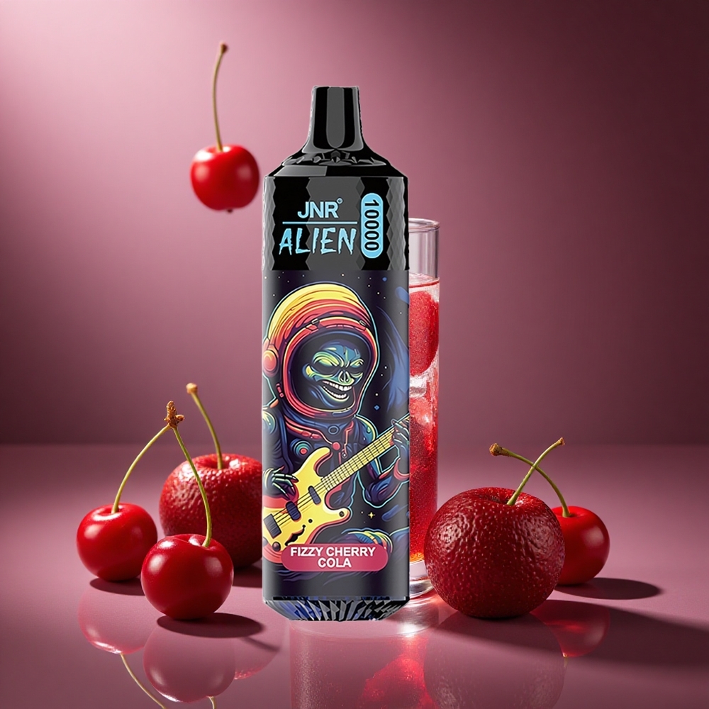 Fruchtige Kirsch-Cola JNR Alien 10000 Züge Österreich Großhandel 850mAh RGB LED