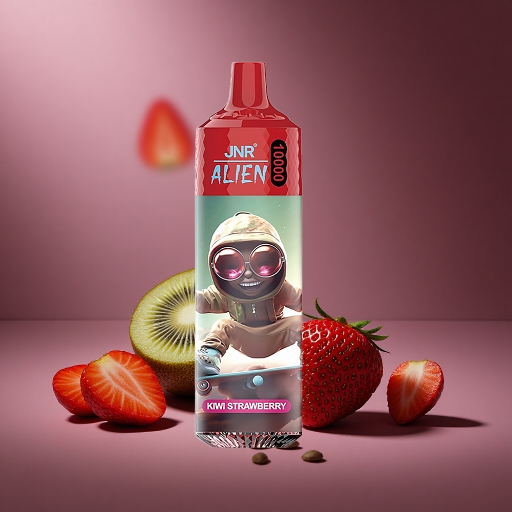 Kiwi-Erdbeere JNR Alien 10000 Puffs Österreich Großhandel mit 20ml E-Liquid und RGB-LED