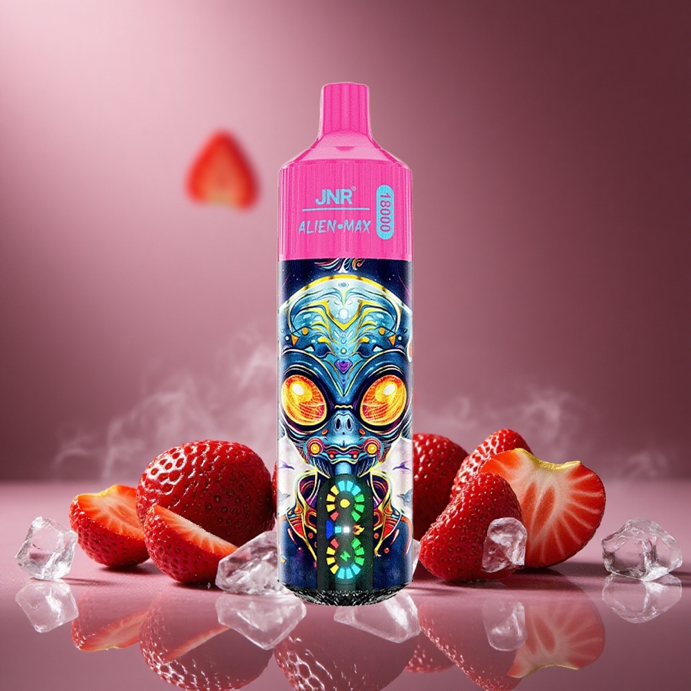 Erdbeer-Eis JNR Alien Max 18000 Züge Österreich Großhandel Dual Mesh Coil & Dual Core