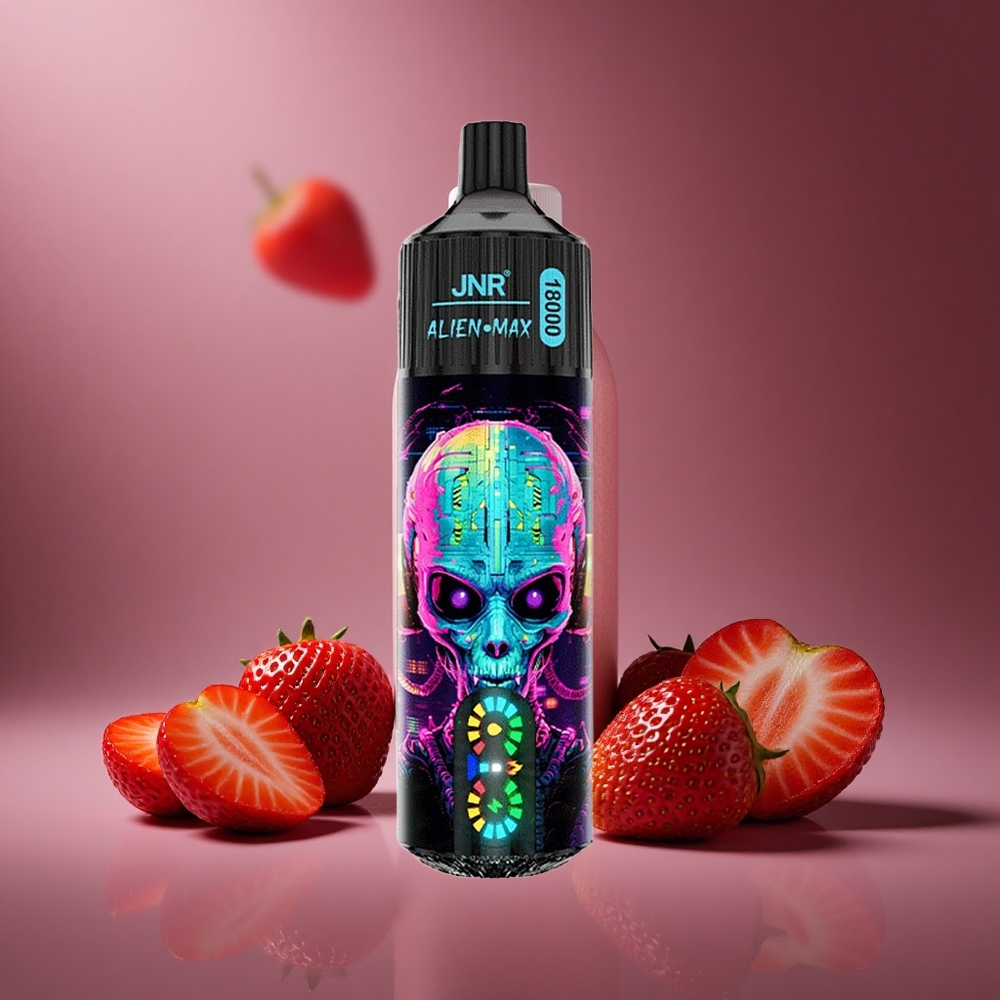 Erdbeer-Hubba-Bubba JNR Alien Max 18000 Puffs Österreich Großhandel Dual Mesh Coil & Dual Core