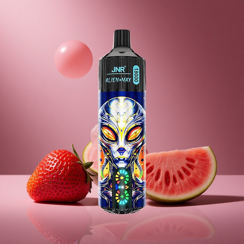 Erdbeere Wassermelone Bubblegum JNR Alien Max 18000 Züge Österreich Großhandel Dual Mesh Coil & Dual Core
