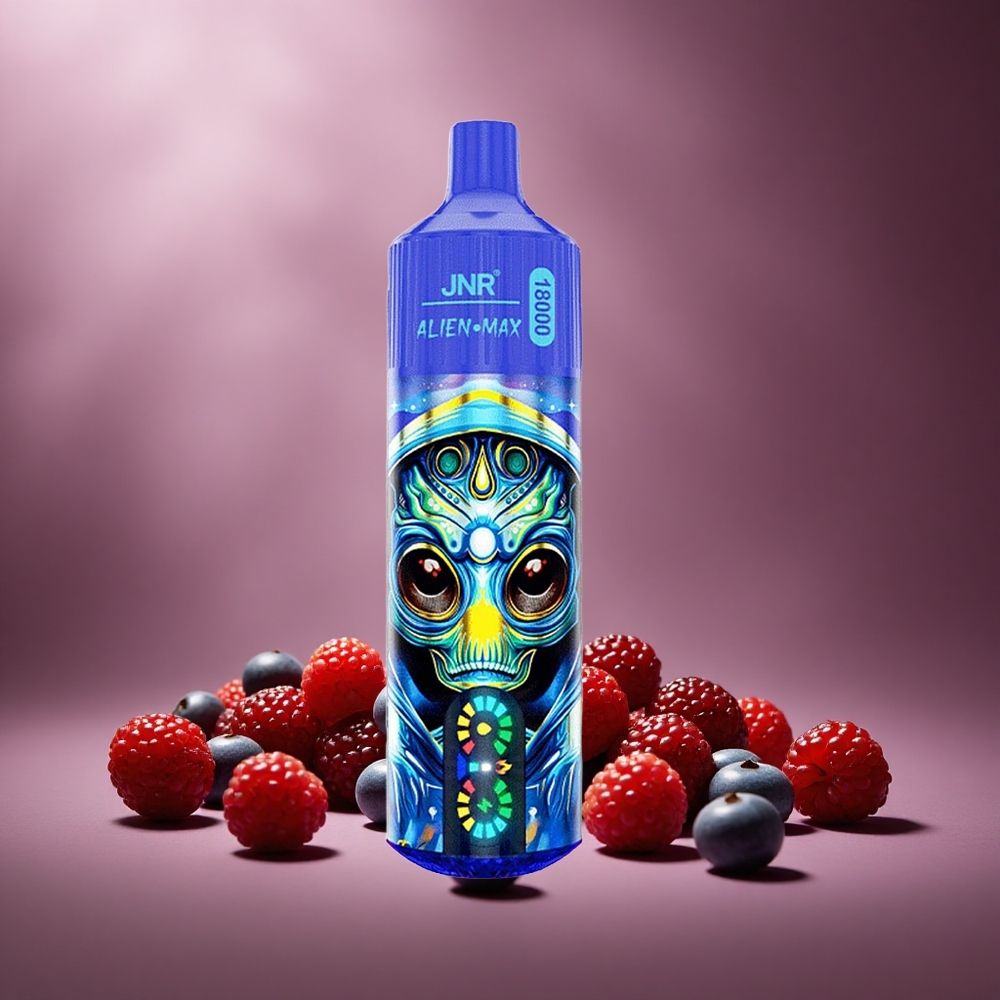 Gemischte Beeren JNR Alien Max 18000 Puffs Österreich Großhandel Smart LED Display & 28ml E-Liquid