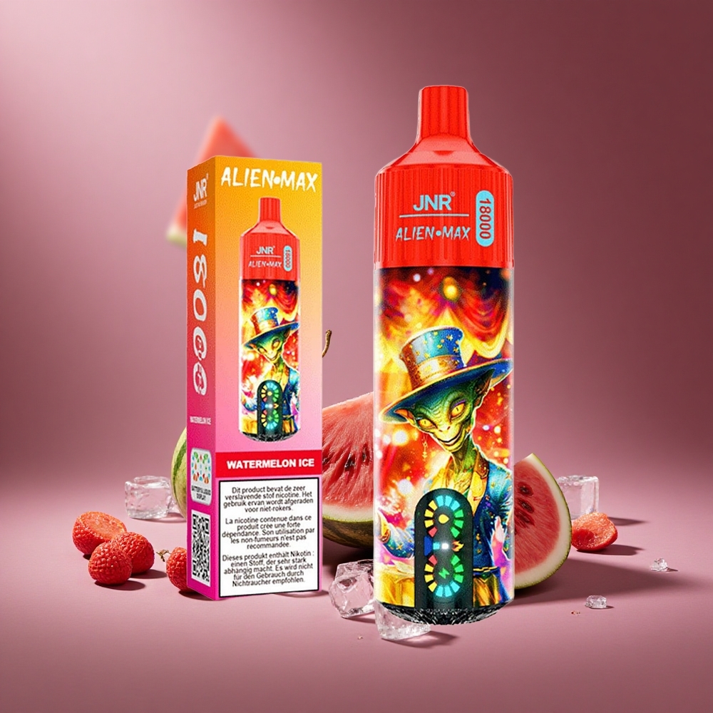 Wassermelone-Eis JNR Alien Max 18000 Züge Österreich Großhandel Dual Mesh Coil & Dual Core