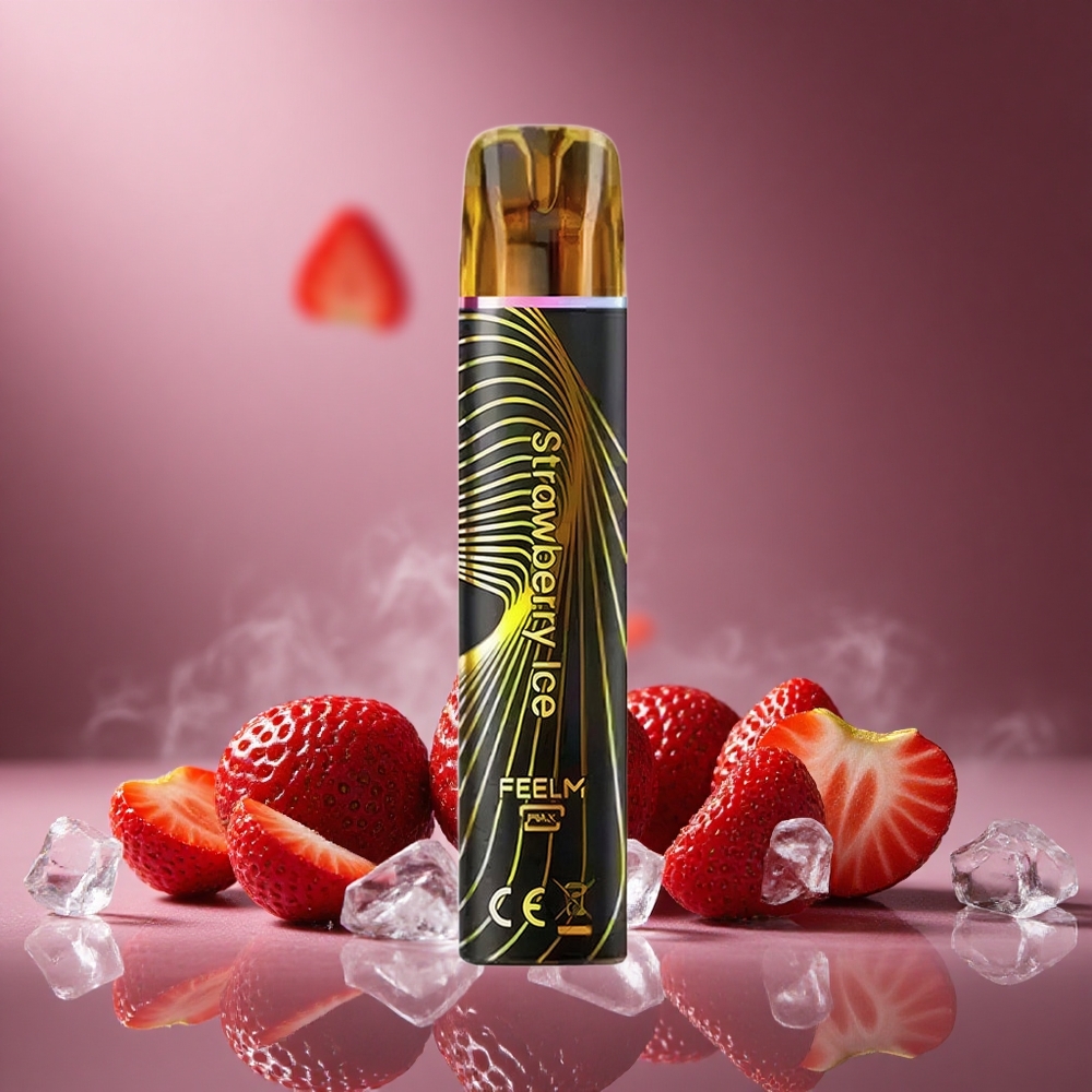 Erdbeer-Eis JNR Black&Golden 800 Züge Österreich Großhandel 550mAh