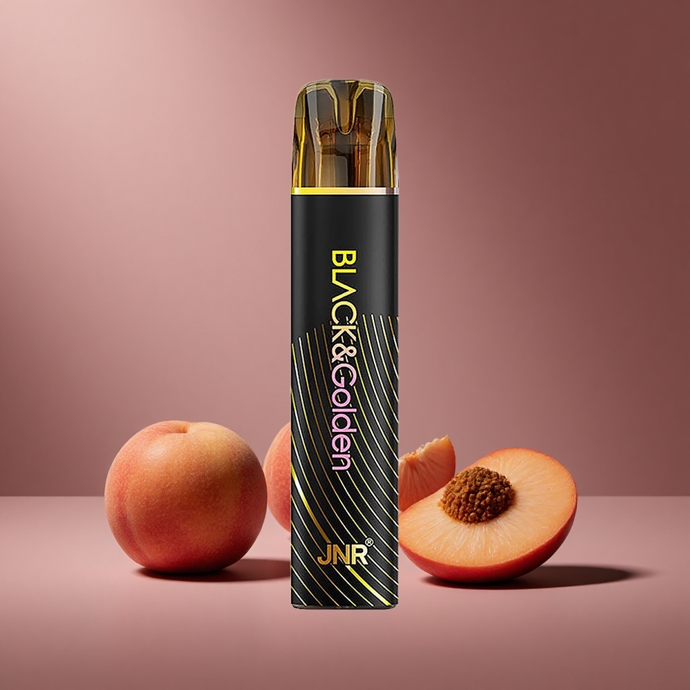 Pfirsich-Mango JNR Black&Golden 800 Züge Österreich Großhandel 2ml E-Liquid Kapazität