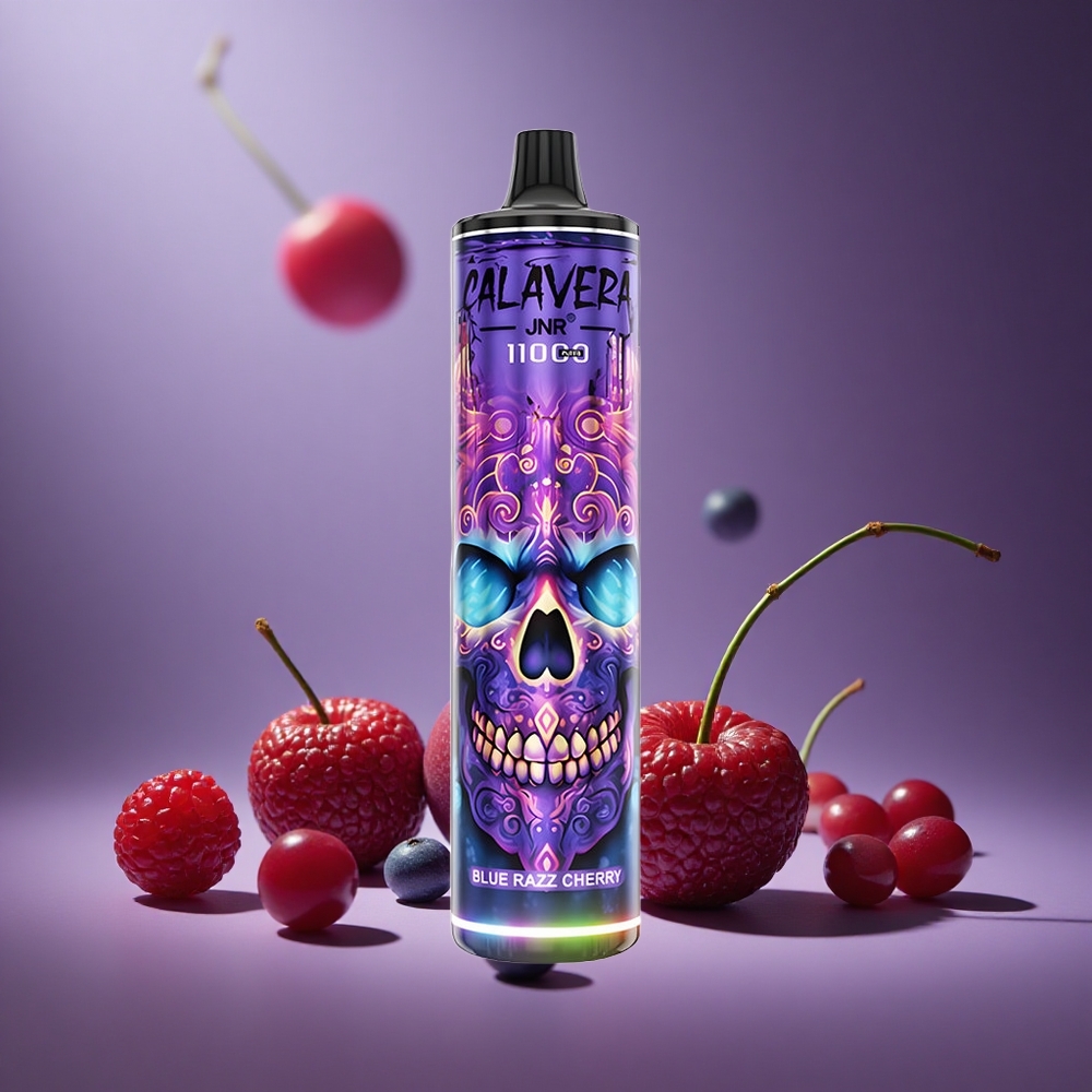 Blaue Himbeere-Kirsche JNR Calavera 11000 Züge Österreich Großhandel Typ-C Ladung 21ml