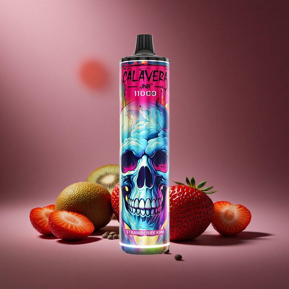 Erdbeer-Kiwi JNR Calavera 11000 Puffs Österreich Großhandel Typ-C & 21ml E-Liquid