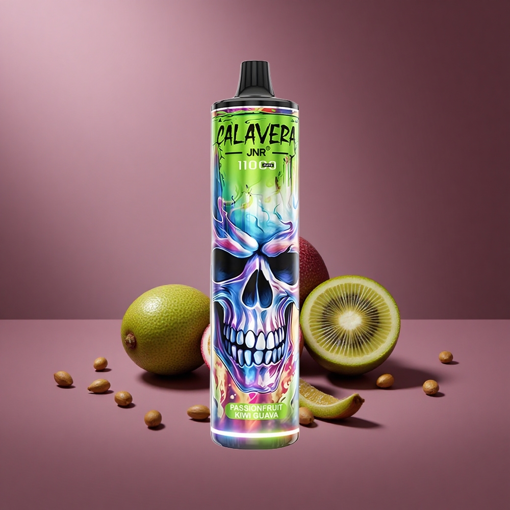 Passionsfrucht Kiwi Guava JNR Calavera 11000 Puffs Österreich Großhandel Typ-C Ladung 21ml Liquid