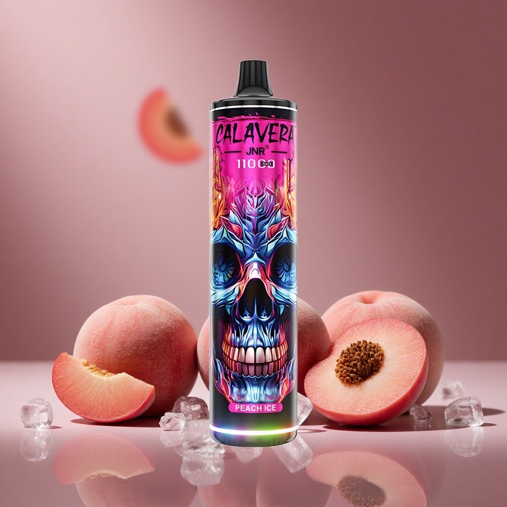 Pfirsich-Eis JNR Calavera 11000 Züge Österreich Großhandel Typ-C Ladeanschluss 21ml E-Liquid