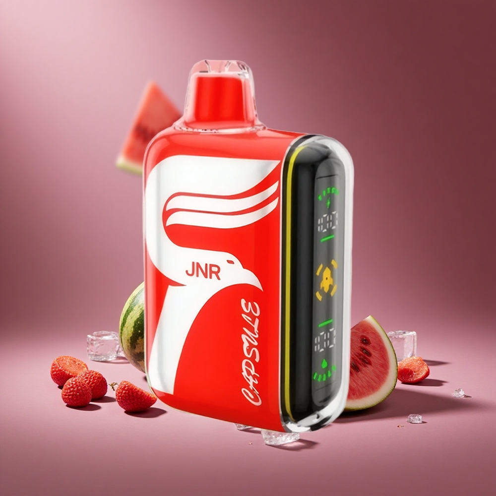Wassermelone-Eis JNR Capsule 15000 Puffs Österreich Großhandel Dual Mesh Coil & Smart LED Display