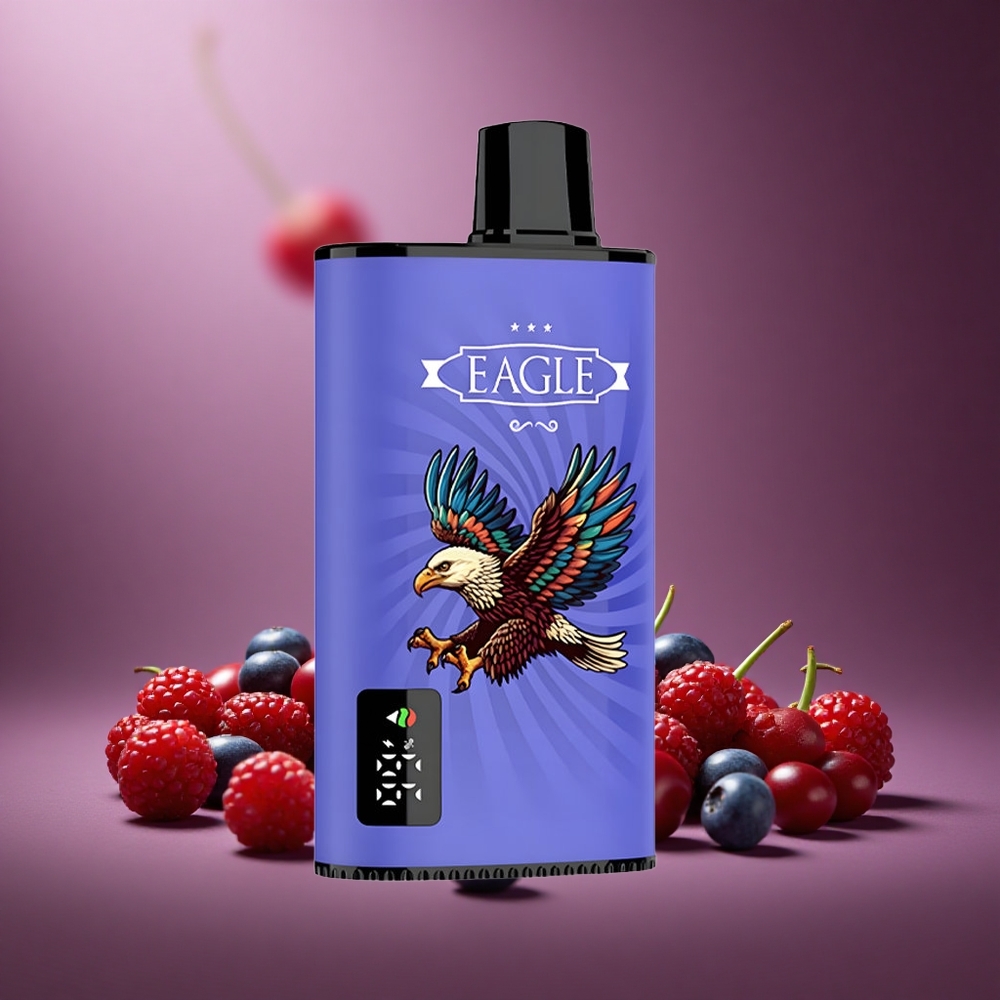 Blaubeere Himbeere Kirsche JNR EAGLE Smart 23000 Puffs Österreich Großhandel Digital Display Typ-C-Ladung