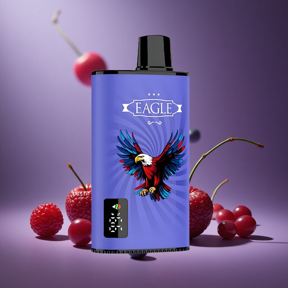 Blaue Himbeere-Kirsche JNR EAGLE Smart 23000 Züge Österreich Großhandel Digital Display & 25ml E-Liquid