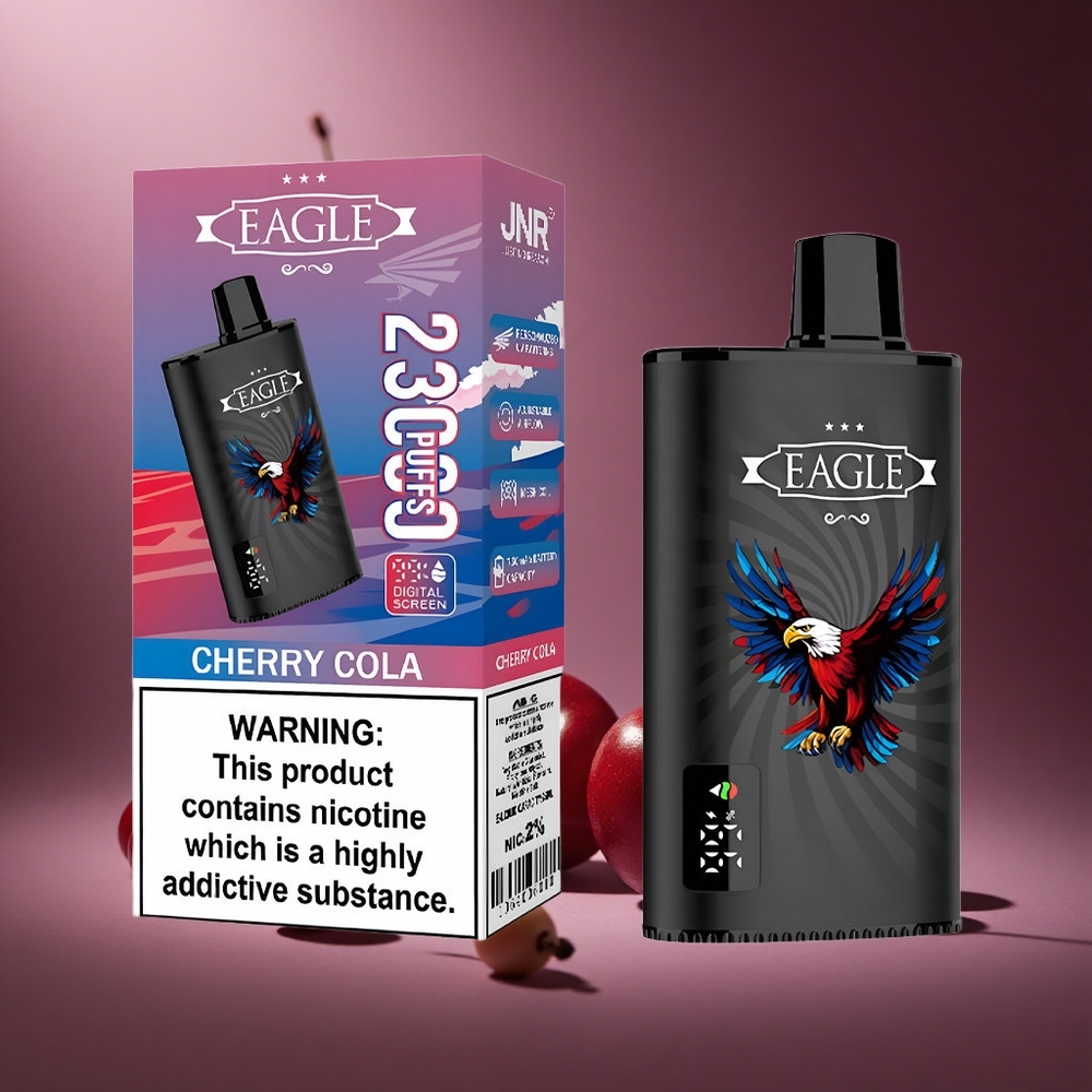 Kirsch-Cola JNR EAGLE Smart 23000 Züge Österreich Großhandel Digital Display & 1,0 Ohm Mesh Coil