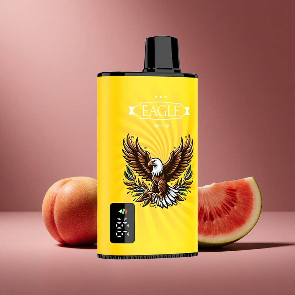 Pfirsich Mango Wassermelone JNR EAGLE Smart 23000 Puffs Österreich Großhandel mit Digitaldisplay & Typ-C-Ladeanschluss