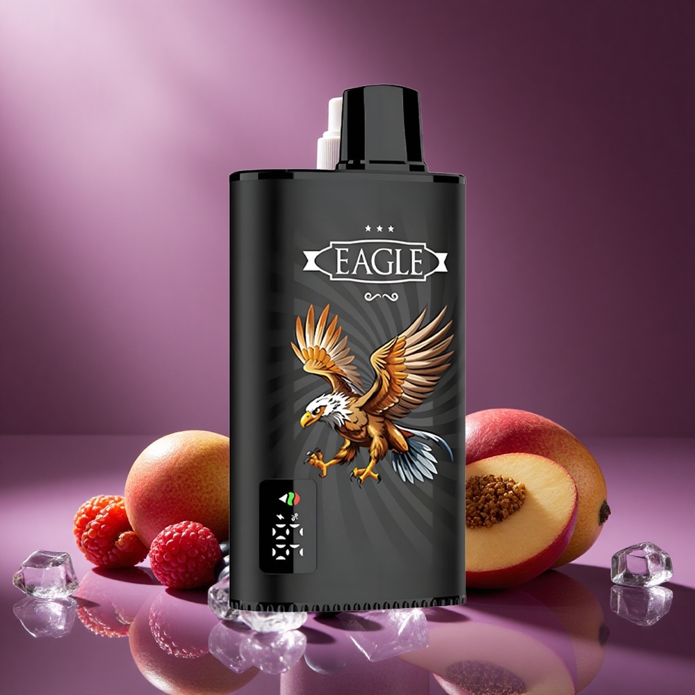 Schwarzbeere Mango Eis JNR EAGLE Smart 23000 Puffs Österreich Großhandel Digitales Display Einstellbarer Luftstrom