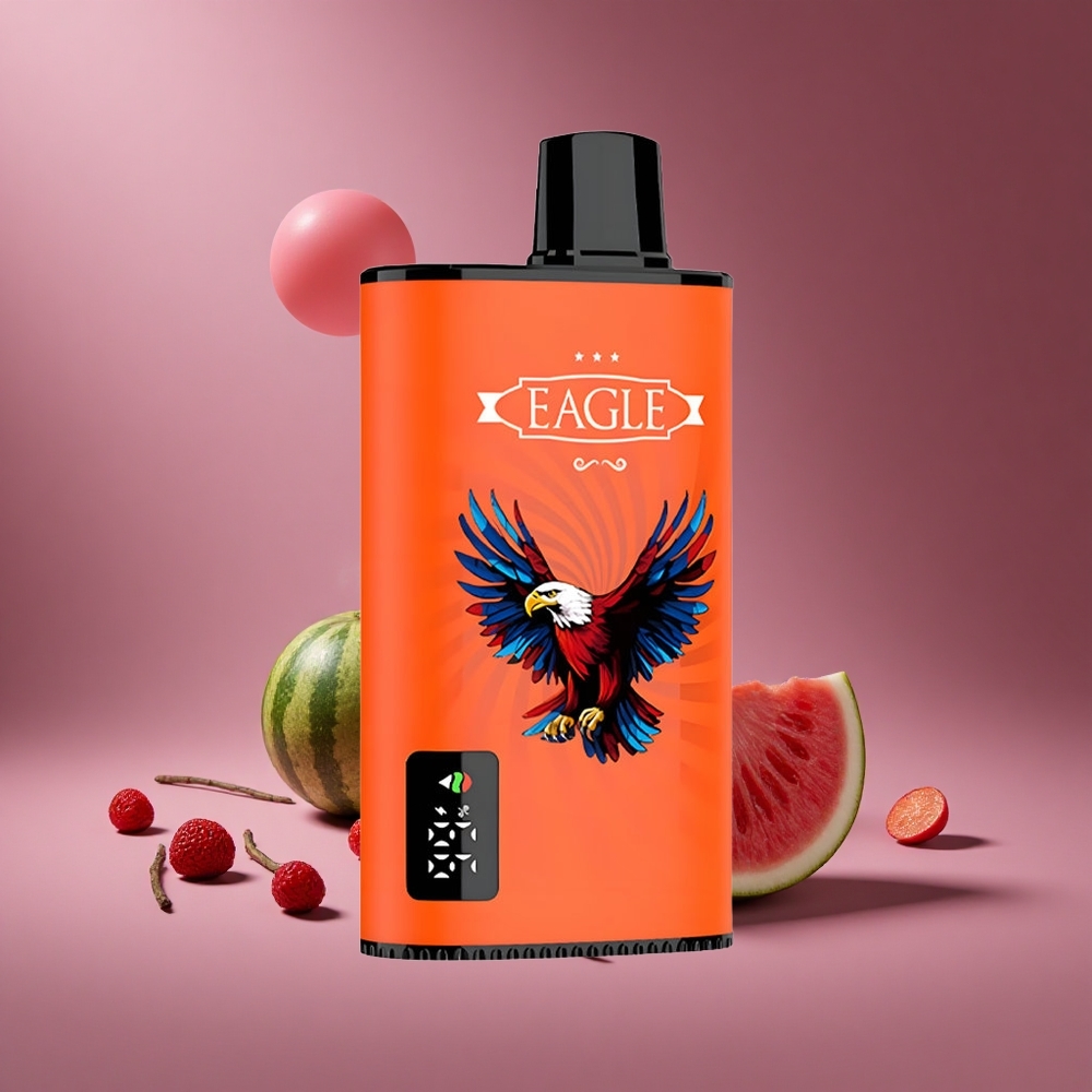 Wassermelone Bubblegum JNR EAGLE Smart 23000 Puffs Österreich Großhandel mit Digitaldisplay & 1.0ohm Mesh Coil