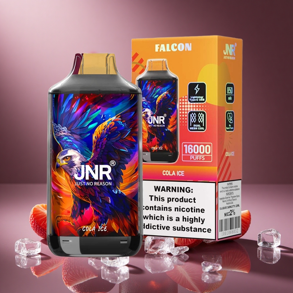 Cola Eis JNR Falcon 16000 Züge Österreich Großhandel Dual Mesh Coil & Smart LED Display