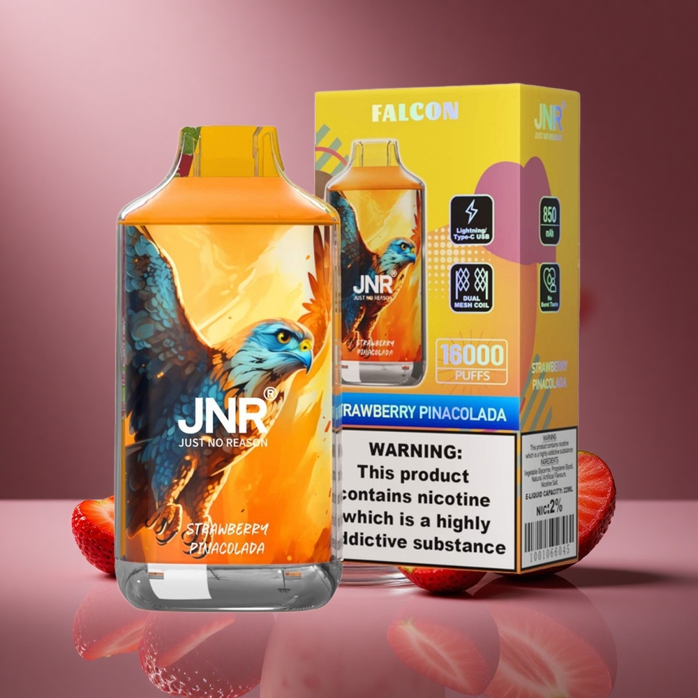 Erdbeer-Pina Colada JNR Falcon 16000 Züge Österreich Großhandel 850 mAh 22ml Dual Mesh Coil