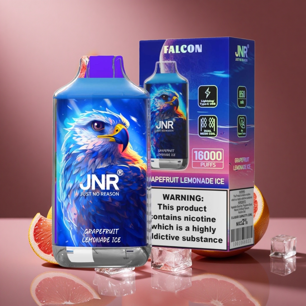 Grapefruit Zitronenlimonade Eis JNR Falcon 16000 Züge Österreich Großhandel Dual Mesh Coil