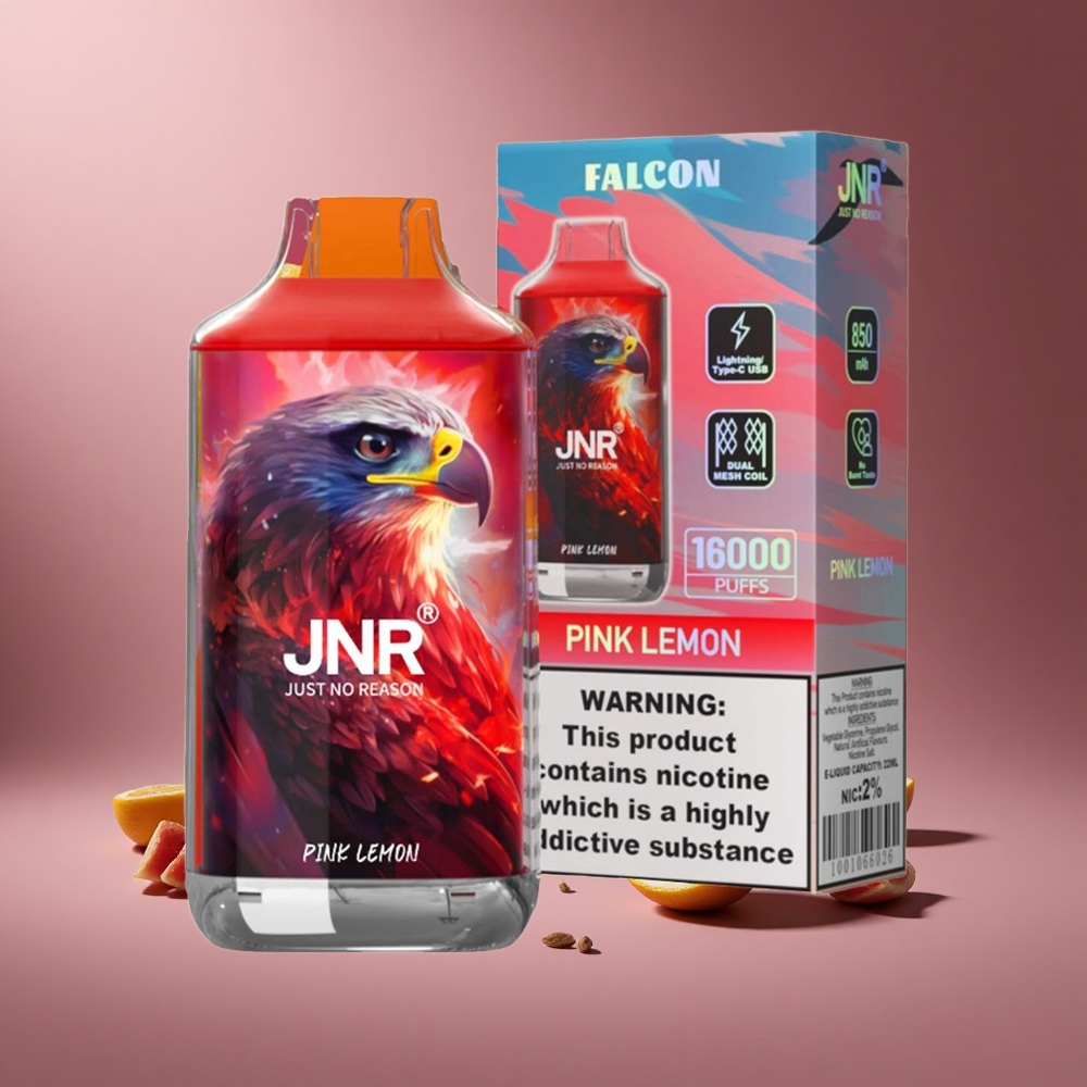 Zitronenrosa JNR Falcon 16000 Züge Österreich Großhandel Dual Mesh Coil
