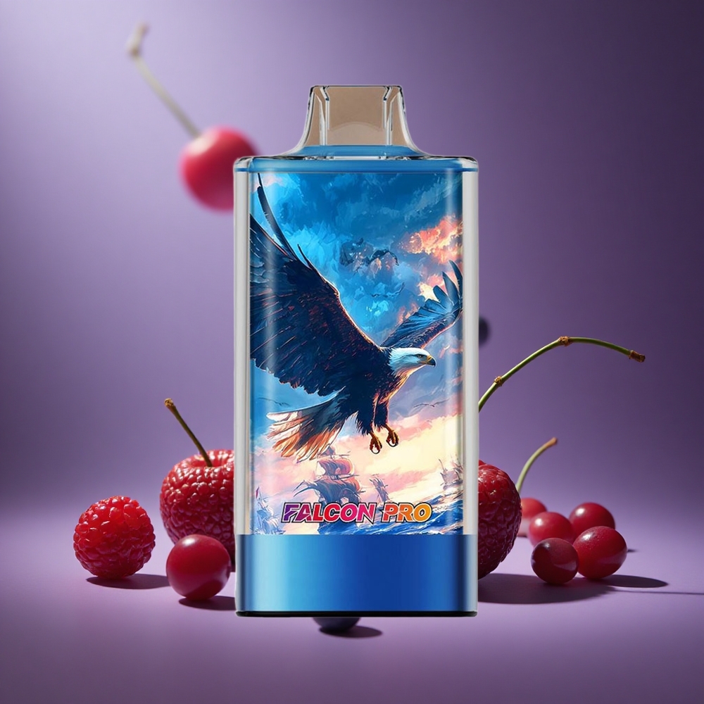 Blau-Raz-Kirsche JNR Falcon Pro 28000 Züge Österreich Großhandel 30ml Kapazität 5% Nikotin