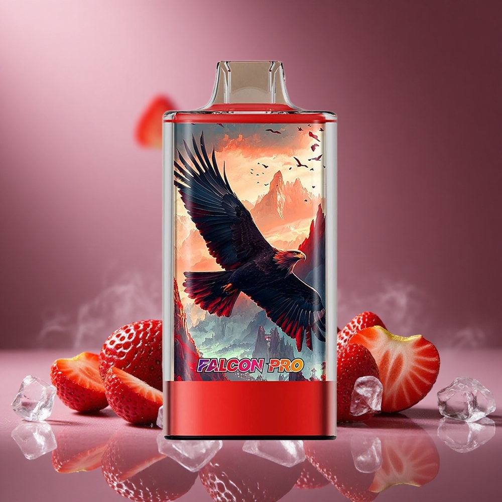 Erdbeer-Eis JNR Falcon Pro 28000 Züge Österreich Großhandel 30ml Nachfüllung Dual Mesh Coil
