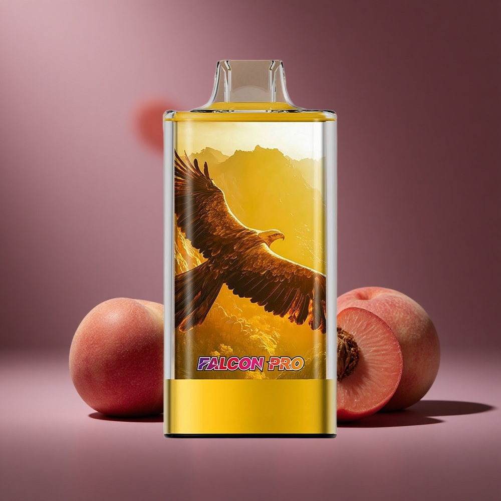 Saftige Pfirsiche JNR Falcon Pro 28000 Züge Österreich Großhandel 30ml vorgefüllt Dual Mesh Coil