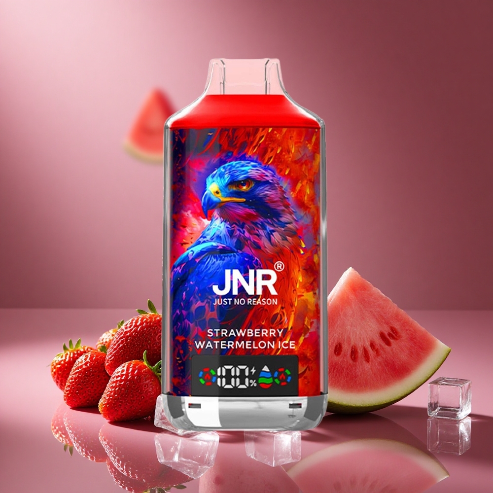 Erdbeer-Wassermelone-Eis JNR Falcon X 18000 Züge Österreich Großhandel Dual Mesh Coil & Dual Core