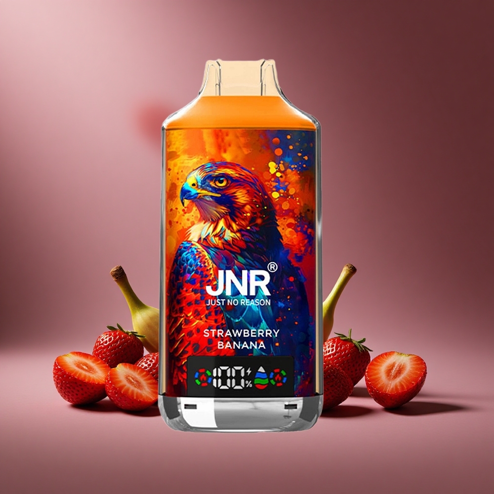 Erdbeere Banane JNR Falcon X 18000 Züge Österreich Großhandel 750mAh 24ml