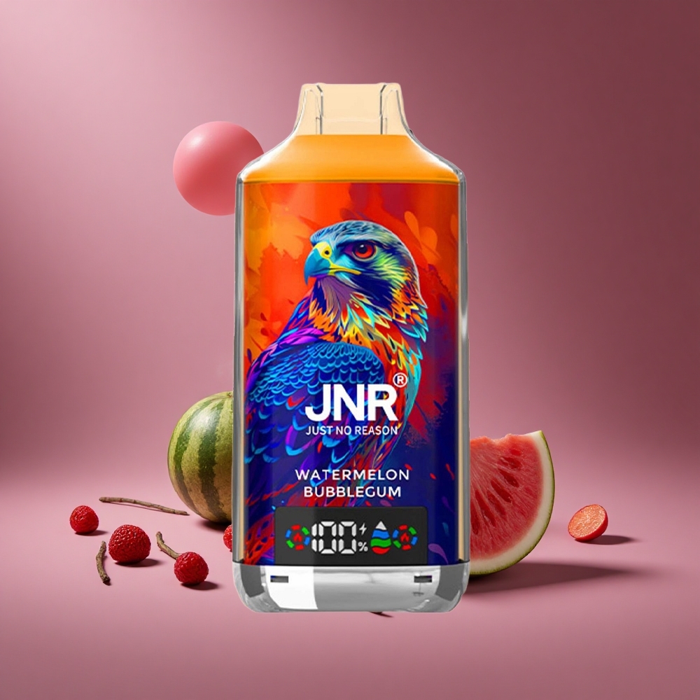 Wassermelone Bubblegum JNR Falcon X 18000 Züge Österreich Großhandel Dual Mesh Coil & Dual Core