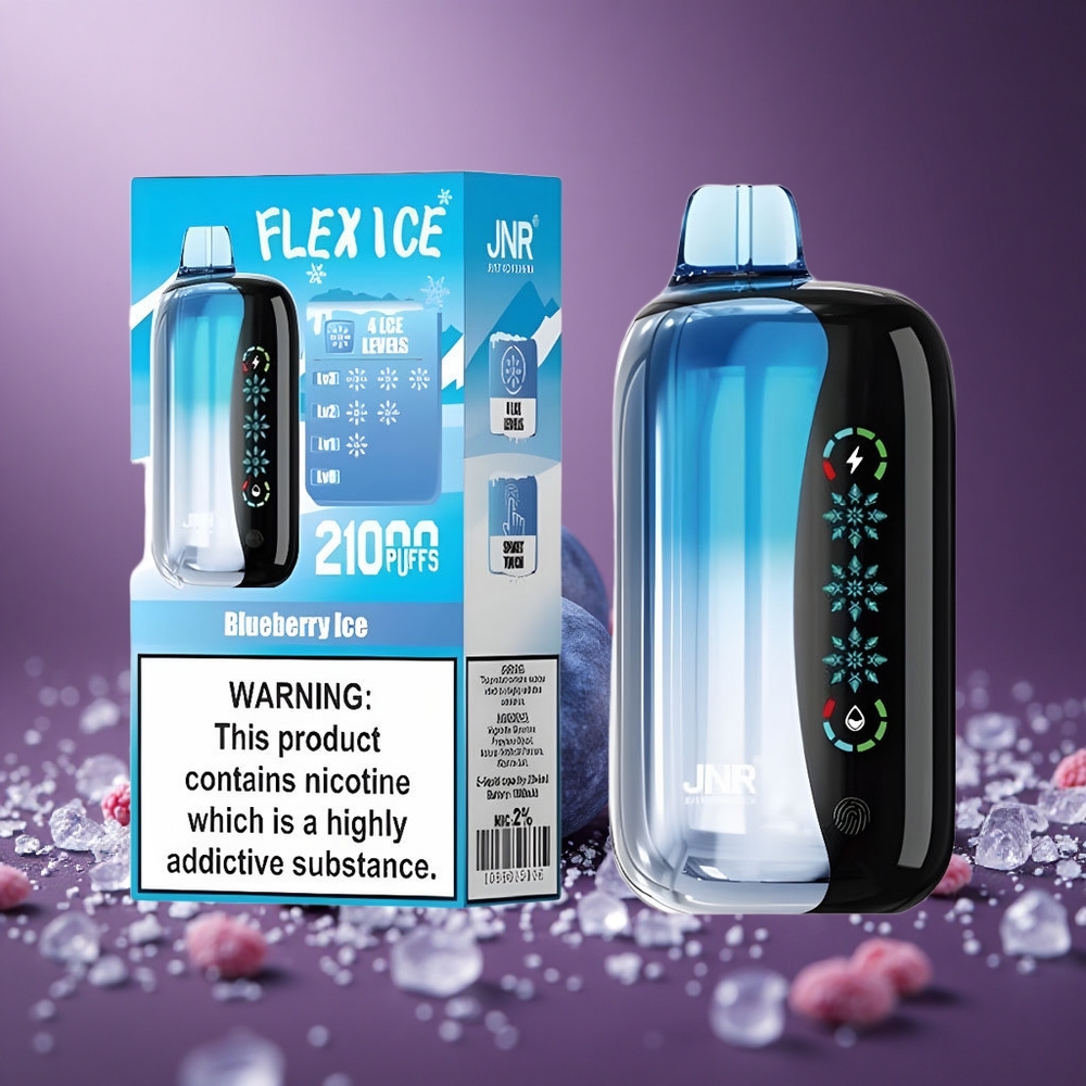 Blaubeere-Eis JNR Flex Ice 21000 Züge Österreich Großhandel 26ml E-Liquid Typ-C-Ladung