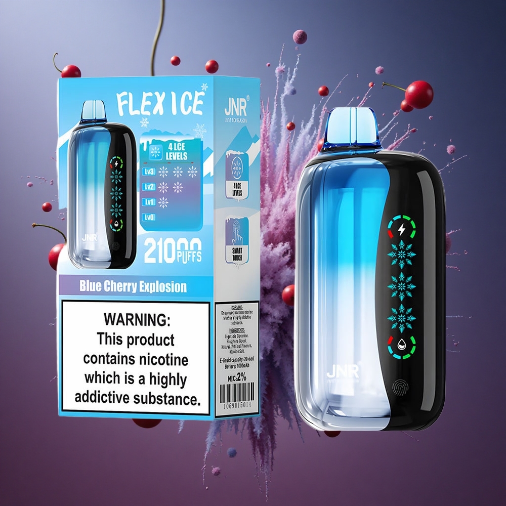 Blaue Kirsch Explosion JNR Flex Ice 21000 Züge Österreich Großhandel 26ml E-Liquid & Ice Adjustable