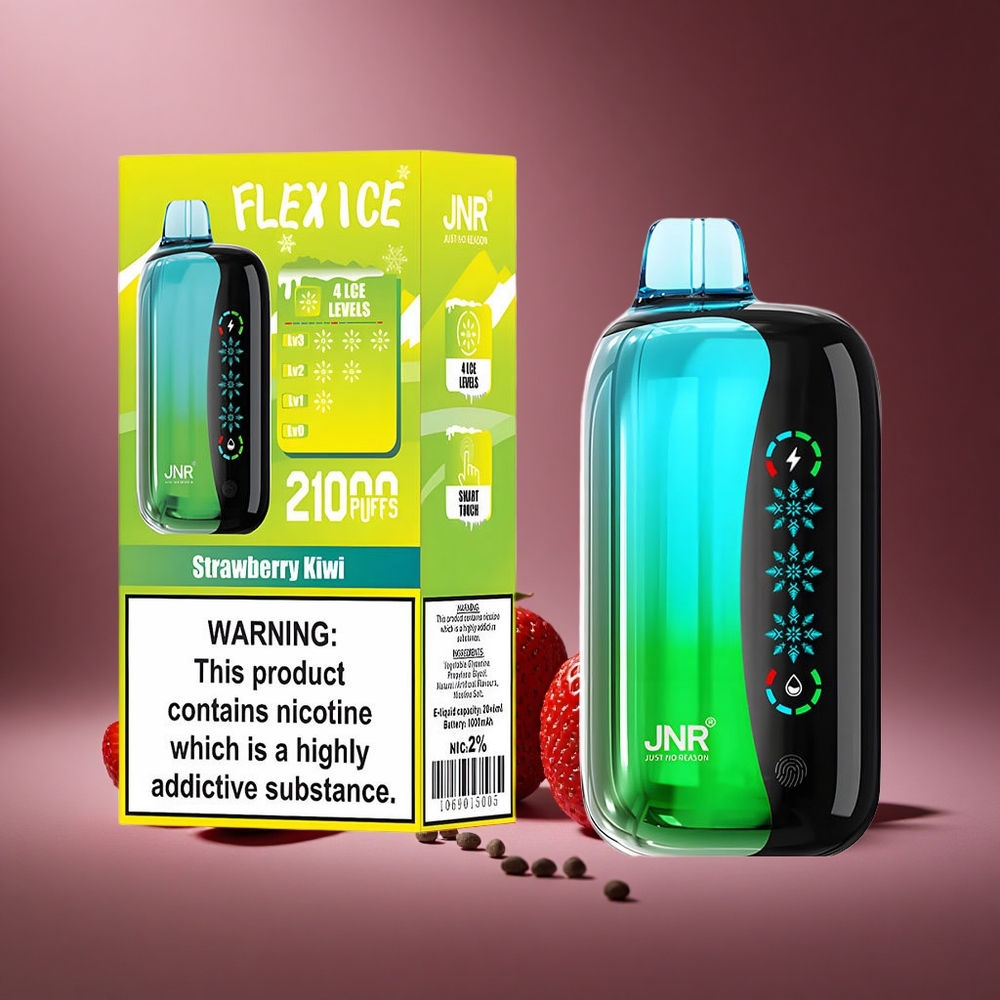 Erdbeer-Kiwi JNR Flex Ice 21000 Züge Österreich Großhandel Ice Adjustable 26ml E-Liquid