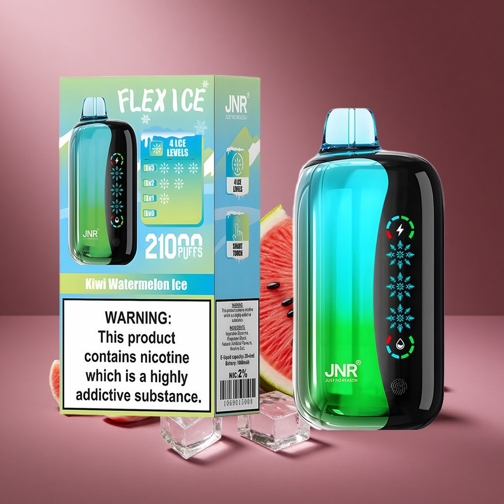 Kiwi Wassermelone Eis JNR Flex Ice 21000 Züge Österreich Großhandel 26ml E-Liquid & Typ-C-Ladung