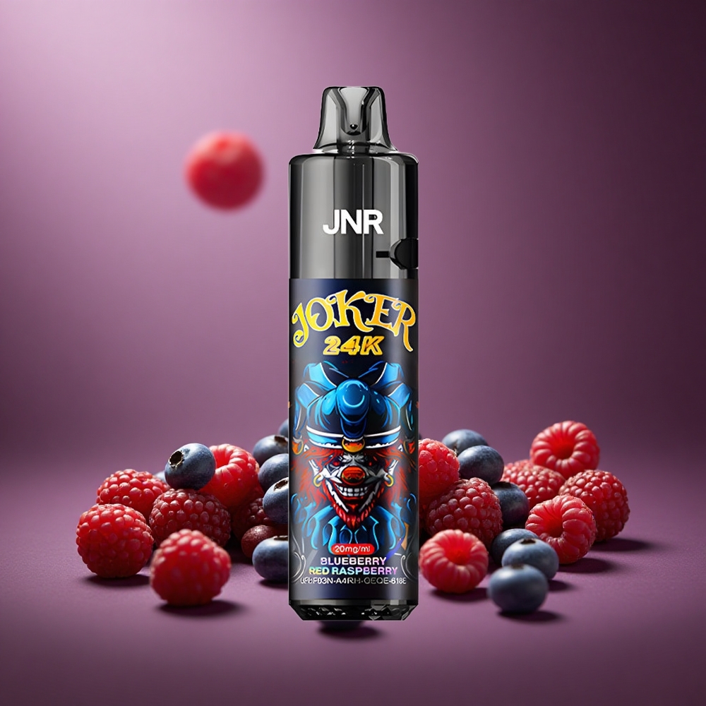 Blaubeere Himbeere JNR Joker 24K Puffs Österreich Großhandel 2+10ml Nachfüllbar Typ-C Ladung