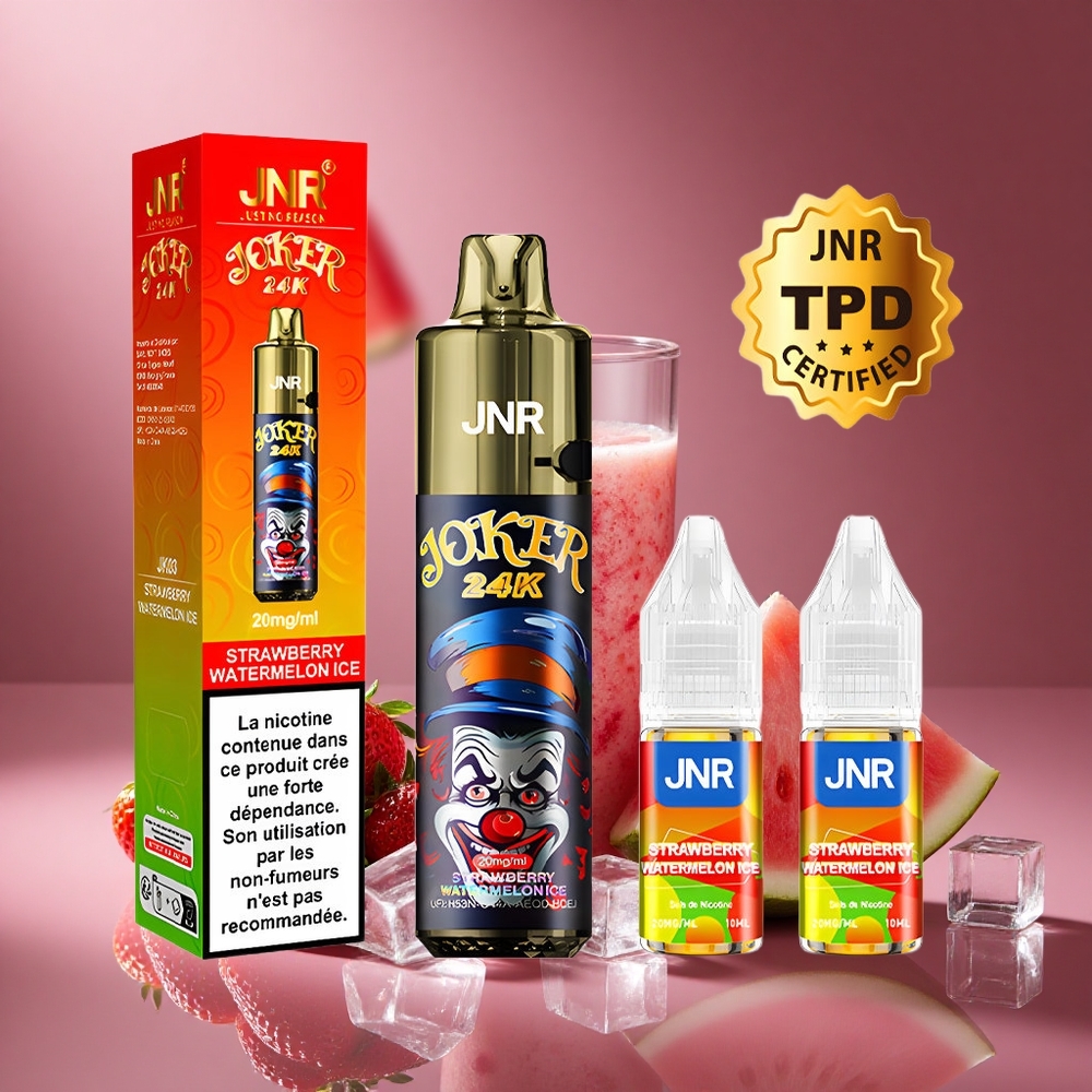 Erdbeere Wassermelone Eis JNR Joker 24K 24000 Puffs Österreich Großhandel 2% Nikotin & 800mAh Akku