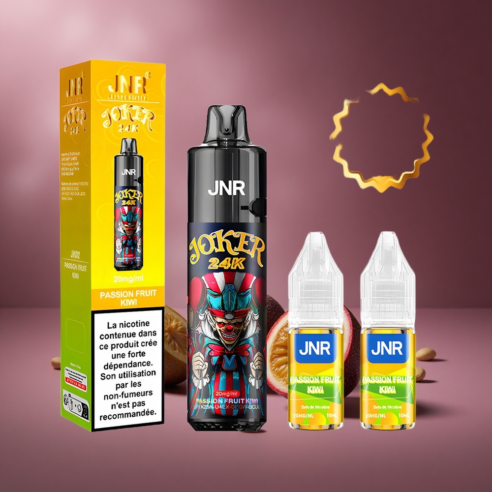 Passionsfrucht Kiwi JNR Joker 24K Puffs Österreich Großhandel Refillbar Pod 800mAh