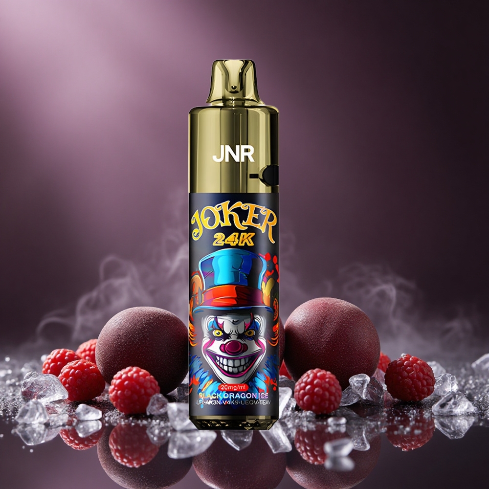Schwarzer Drache Eis Geschmack JNR Joker 24K Puffs 2% Nikotin Österreich Großhandel 800mAh Akku