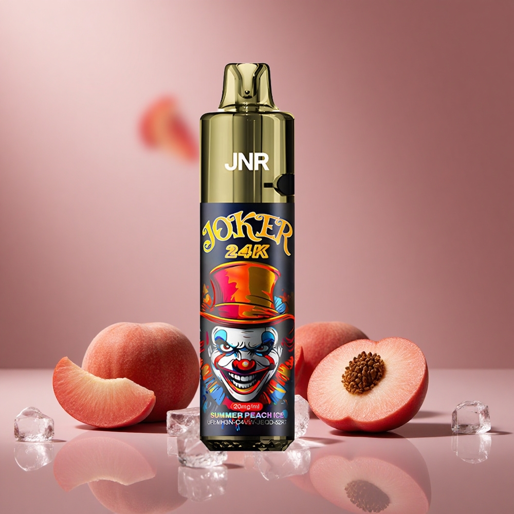 Sommer Pfirsich Eis JNR Joker 24K Puffs Österreich Großhandel 2+10ml Nachfüllbar Pod 800mAh