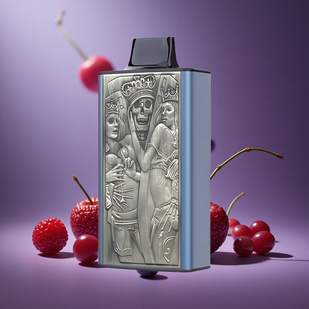 Blau-Himbeer-Kirsche JNR Mega Box 25000 Züge Österreich Großhandel Dual Mesh Coil & Dual Core