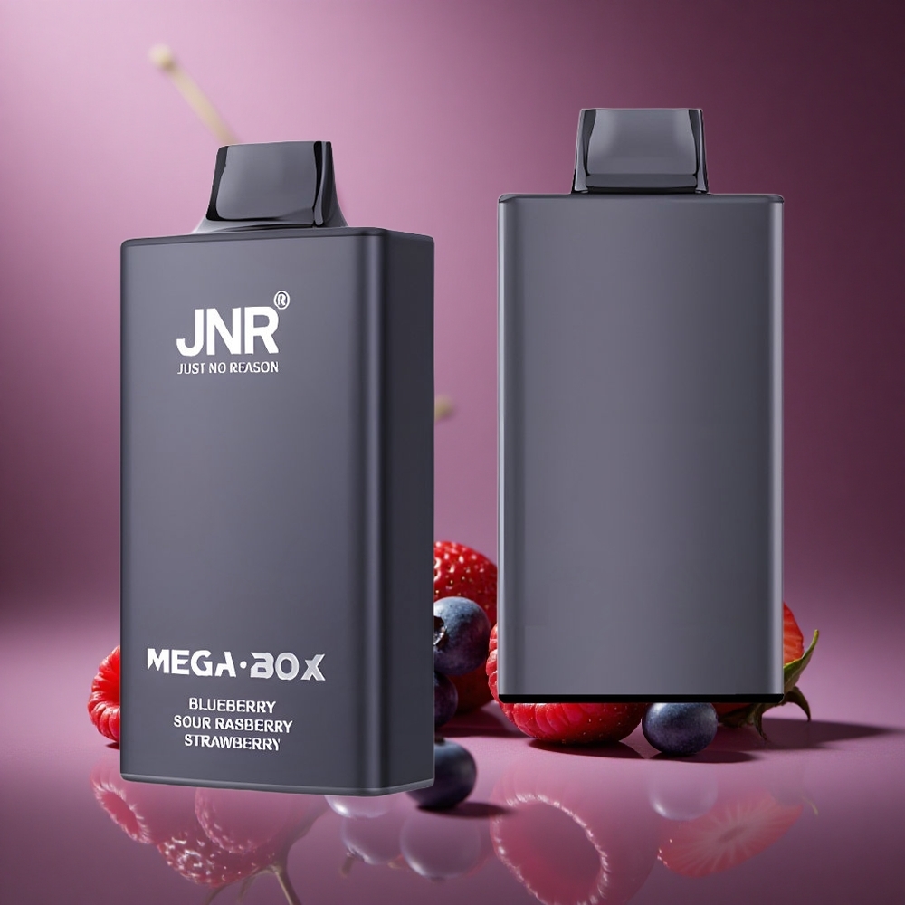 Blaubeere-Sauer-Himbeere-Erdbeere JNR Mega Box 25000 Züge Österreich Großhandel Dual Mesh Coil & Dual Core