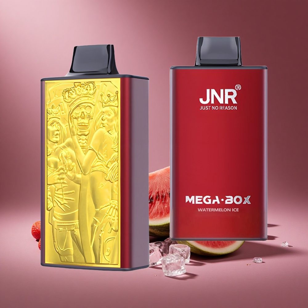 Wassermelone-Eis JNR Mega Box 25000 Züge Österreich Großhandel Dual Mesh Coil & Dual Core
