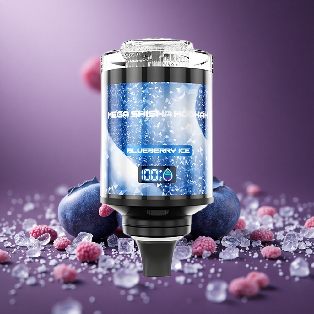 Blaubeer-Eis JNR Mega Shisha Hookah 100K Österreich Großhandel 2200mAh Akku Typ-C Ladung
