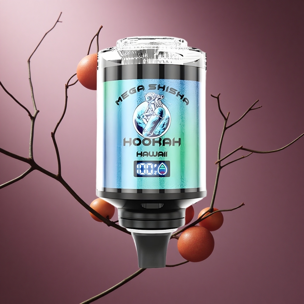 Hawaii JNR Mega Shisha Hookah 100K 100.000 Züge Österreich Großhandel Desktop Kompatibilität 60ml e-Liquid