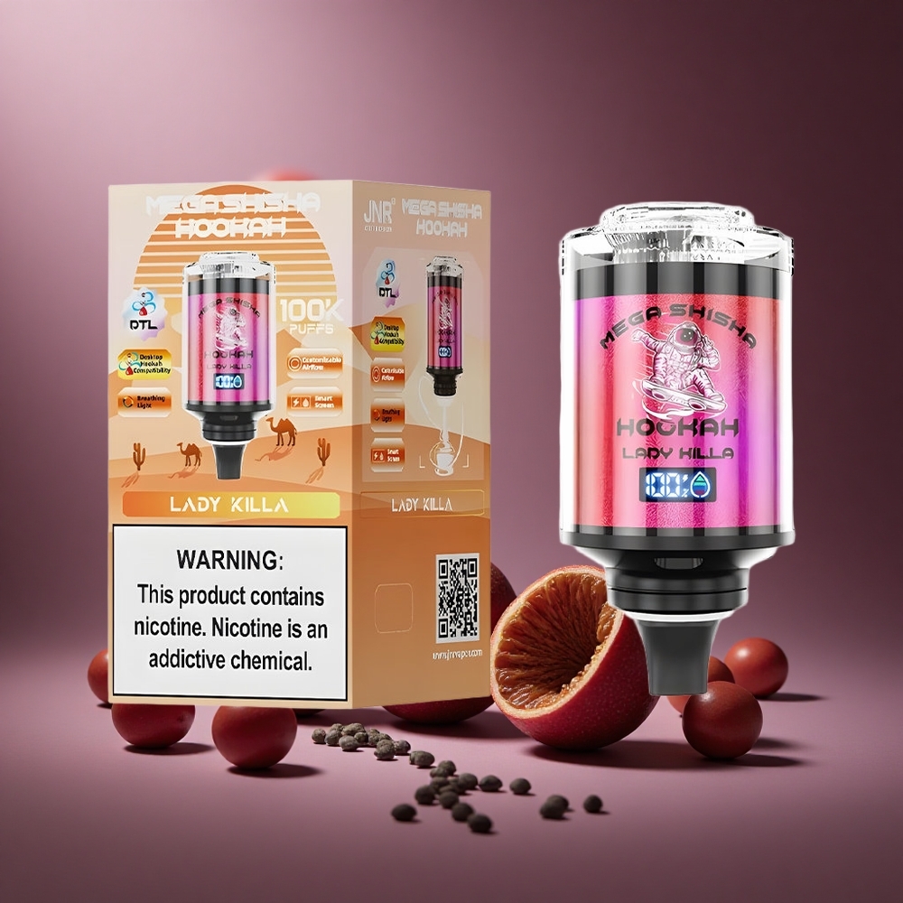 Lady Killa JNR Mega Shisha Hookah 100K Puffs 60ml E-Liquid Österreich Großhandel Typ-C Schnellladung