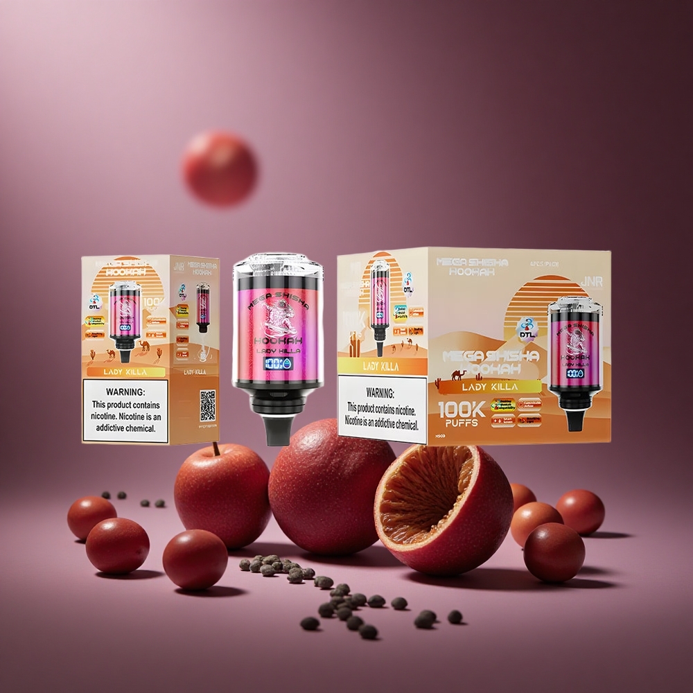 Lady Killa JNR Mega Shisha Hookah 100K Puffs 60ml E-Liquid Österreich Großhandel Typ-C Schnellladung