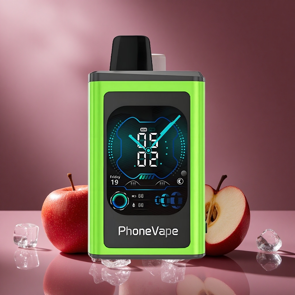 Sauerapfel-Eis JNR PhoneVape 30000 Züge Österreich Großhandel 850mAh Typ-C & Turbo Modus