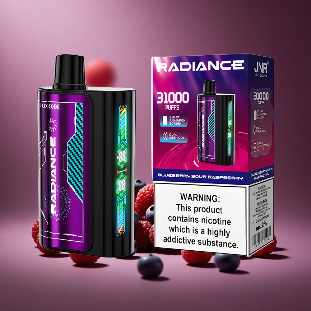 Blaubeere-Sauerampfer JNR Radiance 31000 Züge Österreich Großhandel 28ml E-Liquid